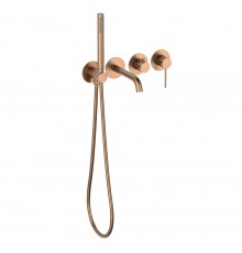 Встраиваемый смеситель для душа и ванны Timo Saona 2314/19YSM С ВНУТРЕННЕЙ ЧАСТЬЮ, розовое золото