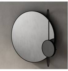 Agape Revolving Moon Зеркало подвесное 76x70x20 см, овальное, цвет: Черное. ASPE039E