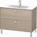Duravit  Brioso Тумба напольная 120х47.9х68.3см, с раковиной, с 2 выдвижными ящиками, цвет: сосна серебристая. 2336100000,  BR440301031