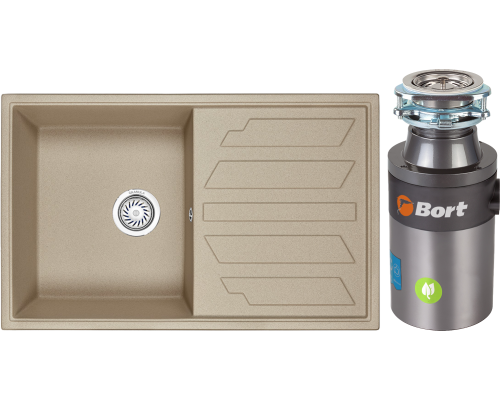 Комплект Мойка Granula 8002, песок + Измельчитель Bort Titan 4000 Plus