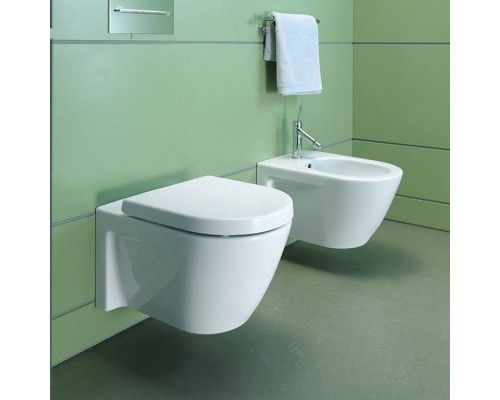 Duravit Starck 2 Биде подвесное 54х37см, с 1 отв под смеситель, с креплением, цвет: белый. 2271150000