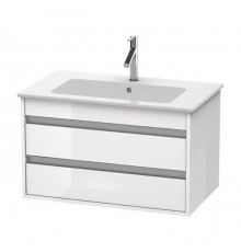 Duravit Ketho Тумба подвесная, 80x47.5х48см., с раковиной, с 2 выдв.ящиками, цвет: белый глянцевый. 2336830000,  KT642902222