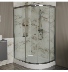 Душевой уголок Bauedge Dream Hit L 120x85, с поддоном, профиль хром