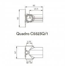 Nicolazzi Unico Встраиваемая часть для настенного смесителя Quadro. C5523Q/1