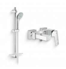 Душевой комплект Смеситель Grohe Eurocube 23140000 + Гарнитур Euphoria 110 Mono 27266001