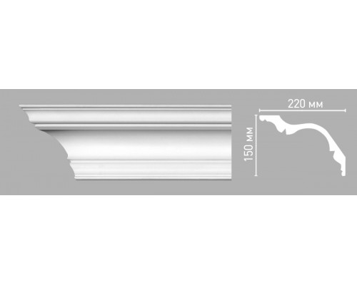 Плинтус потолочный гладкий DECOMASTER 96276 (150х220х2400мм) Плинтус потолочный гладкий DECOMASTER 96276 (150х220х2400мм)