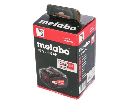 Аккумулятор Metabo 18 В, 4.0 Ач, Li-Ion (625591000) Аккумулятор Metabo 18 В, 4.0 Ач, Li-Ion (625591000)