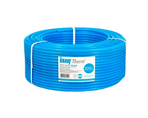 Труба для теплого пола KNAUF Therm PERT EVOH 16х2 мм 200м PE-RT EVOH 200 Труба для теплого пола KNAUF Therm PERT EVOH 16х2 мм 200м PE-RT EVOH 200