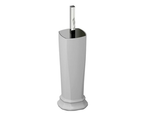 Artceram Civitas Ершик напольный с керамической колбой 10х50 cм, цвет: серый/хром. CIC004 34 Artceram Civitas Ершик напольный с керамической колбой 10х50 cм, цвет: серый/хром. CIC004 34