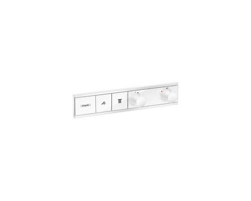 Hansgrohe RainSelect Термостат для душа, 2 источника, внешняя часть, цвет: белый матовый. 15380700 Hansgrohe RainSelect Термостат для душа, 2 источника, внешняя часть, цвет: белый матовый. 15380700