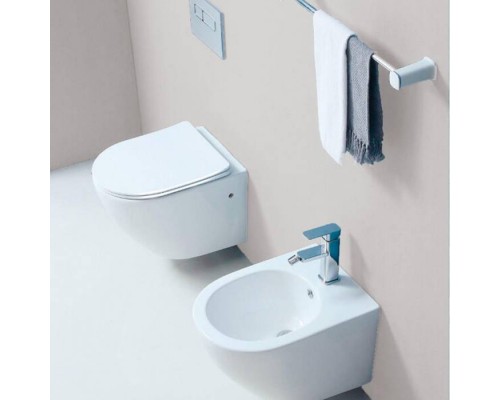 Duravit ME by Starck Унитаз подвесной 57х37 см, безободковый, HygieneGlaze, цвет: белый матовый. 2579099000