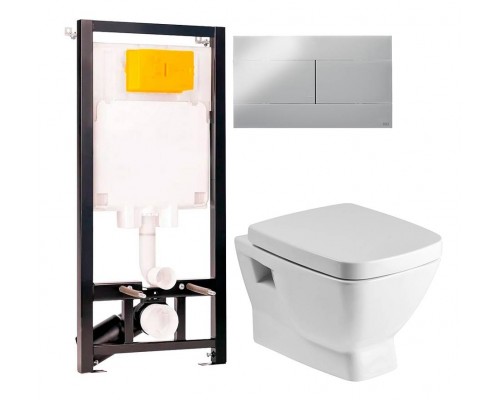 Комплект Унитаз подвесной Santek Нео 1WH302423 с микролифтом + Инсталляция OLI 80 ECO Sanitarblock mechanic 3 в 1 с кнопкой смыва Комплект Унитаз подвесной Santek Нео 1WH302423 с микролифтом + Инсталляция OLI 80 ECO Sanitarblock mechanic 3 в 1 с кнопкой смыва