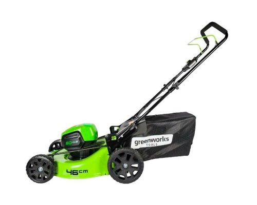 Газонокосилка аккумуляторная Greenworks 60V,46 см, б/щ (без АКБ и ЗУ) Газонокосилка аккумуляторная Greenworks 60V,46 см, б/щ (без АКБ и ЗУ)