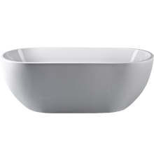 Акриловая ванна Art Max AM-218-1500-750 150x75 см, отдельностоящая, овальная, с каркасом, со сливом-переливом