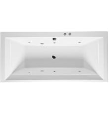 Акриловая ванна Excellent Crown Grand WAEX.CRG19.SOFT 190x90 см, с гидромассажем, с каркасом, со сливом-переливом