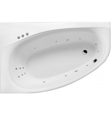 Акриловая ванна Excellent Kameleon WAEX.KML17.SMART L 170x110 см, угловая, с гидромассажем, с каркасом, со сливом-переливом, асимметричная