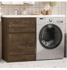 Тумба с раковиной AQUATON Лондри 60 L, дуб кантри