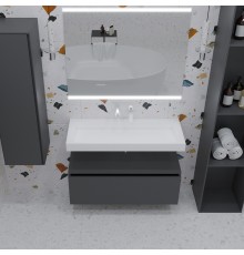 Тумба Armadi Art Flat Valessi Uno-S 100 антрацит матовый