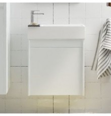 Тумба с раковиной Art Max Family R, 50, подвесная, Bianco Lucido