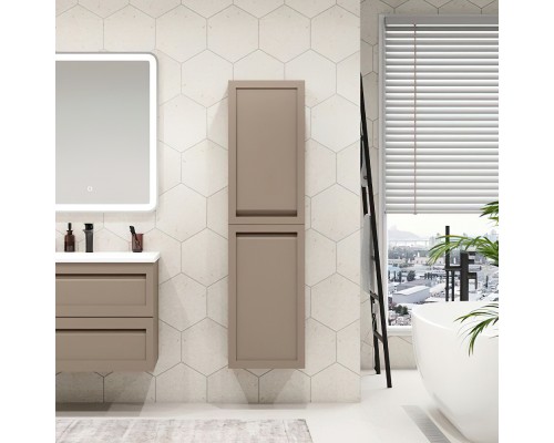 Шкаф-пенал Art Max Platino капучино матовый