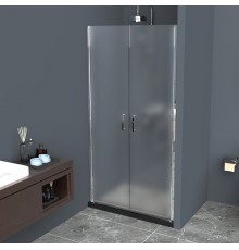 Душевая дверь в нишу BelBagno Uno B-2-100-P-Cr стекло текстурное