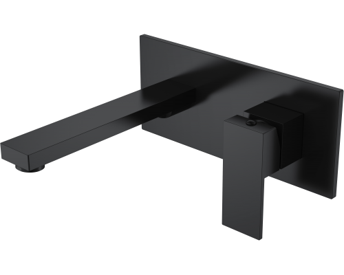 Смеситель для раковины Boheme Qubic 475-B С ВНУТРЕННЕЙ ЧАСТЬЮ, matt black