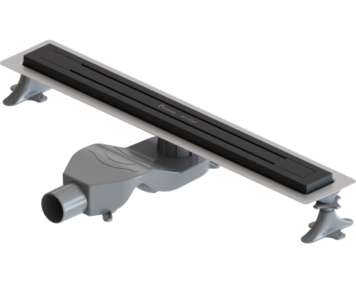 Душевой трап (лоток) Boheme Premium Trendy 60 см, черный