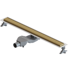 Душевой трап (лоток) Boheme Premium Linear 80 см, матовое золото