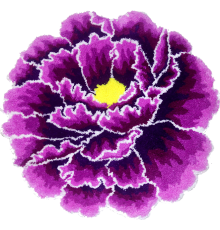 Коврик Carnation Home Fashions Peony Flower Violet 60 см