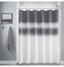Штора для ванной Carnation Home Fashions Rain RIN213GRY grey