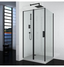 Душевой уголок Ceruttispa Victoria 120B 120x90, профиль черный