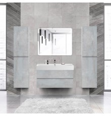 Мебель для ванной комнаты Cezares Molveno 46 100 beton, с раковиной Cezares CZR-MIL-100-LVB