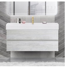 Тумба с раковиной Cezares Molveno 46 120 legno bianco, с раковиной Cezares CZR-MIL-120-LVB