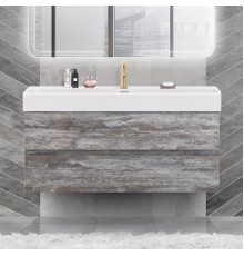 Тумба с раковиной Cezares Molveno 46 120 legno grigio, с раковиной Cezares CZR-MIL-120-LVB