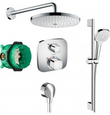 Душевой комплект Hansgrohe Ecostat E 15708000 5 в 1