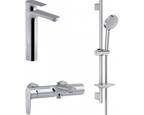 Комплект для ванной Jacob Delafon Aleo E72299-4-CP + E72282-CP + E99898RU-CP