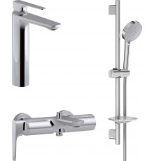 Комплект для ванной Jacob Delafon Aleo E72336-CP + E72319-CP + E99898RU-CP