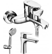 Комплект для ванной Lemark Nero LM0214C + LM0206C
