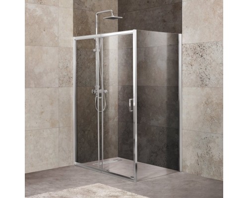 Душевой уголок BelBagno Unique UNIQUE-AH-1-120/135-100-C-Cr