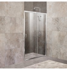 Душевая дверь в нишу BelBagno Unique BF-1-100/115-C-Cr стекло прозрачное