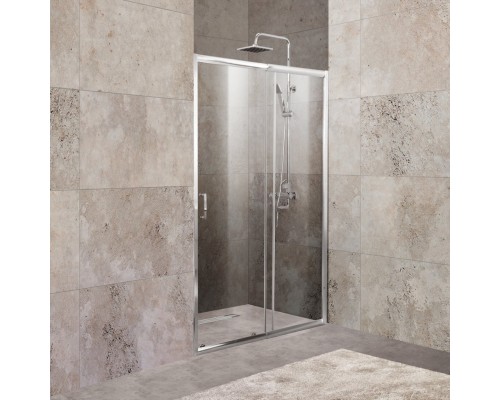 Душевая дверь в нишу BelBagno Unique BF-1-100/115-C-Cr стекло прозрачное