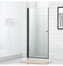 Душевая дверь в нишу Cezares Eco O-B-1-90-C-NERO стекло прозрачное