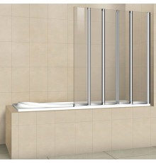 Шторка на ванну Cezares Pratico V5 120/140 C Cr