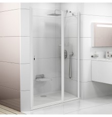 Душевая дверь в нишу Ravak Chrome CSD2-110 Transparent, профиль белый