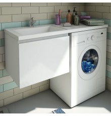 Тумба с раковиной Эстет Dallas Luxe 110 L подвесная, 1 ящик, под стиральную машину