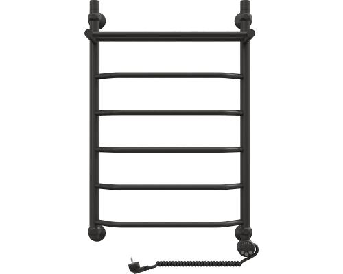 Полотенцесушитель электрический EWRIKA Сафо Сафо FТ 80х50 R, черный матовый