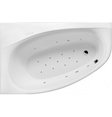 Акриловая ванна Excellent Kameleon WAEX.KML17.RELAX L 170x110 см, угловая, с гидромассажем, с каркасом, со сливом-переливом, асимметричная