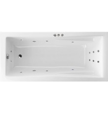Акриловая ванна Excellent Palace Smart WAEX.PAL18.SMART 180x80 см, с гидромассажем, с каркасом, со сливом-переливом