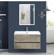 Мебель для ванной комнаты Art Max Family 90, подвесная, Cemento Veneto