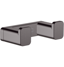 Крючок Hansgrohe AddStoris 41755340 двойной, шлифованный черный хром